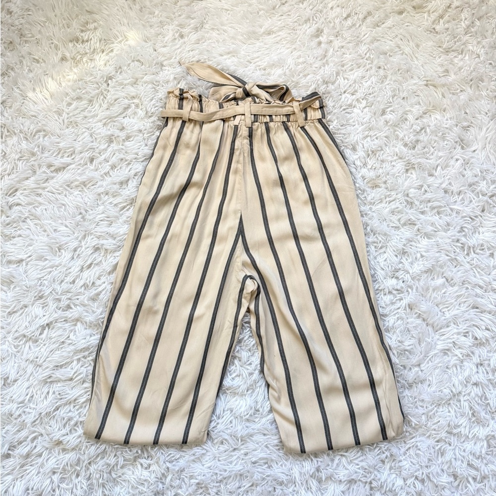 H&M Beige and Black Striped Trousers - Picture 5 of 5